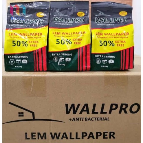 Lem Wallpro bubuk martell wallpaper  kemasan extra