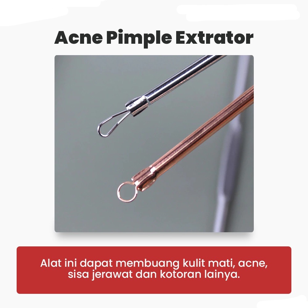 Alat Pembersih Muka Set Acne Pimple Needle Remover 4 PCS