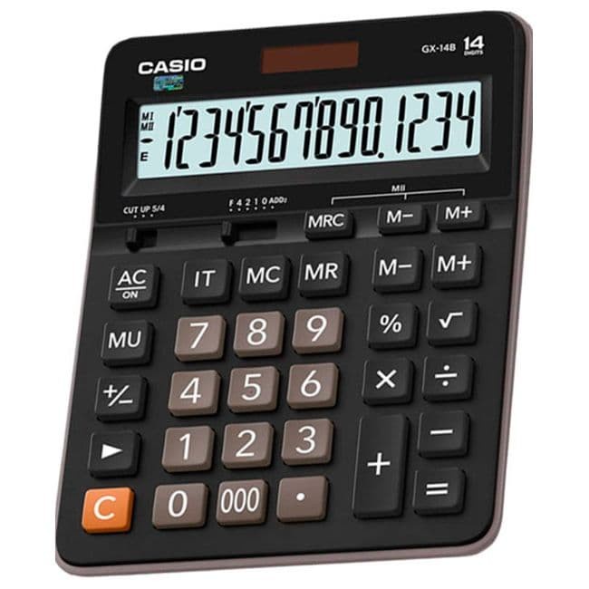 

Casio Value Series Calculator GX-14B White / Kalkulator Putih