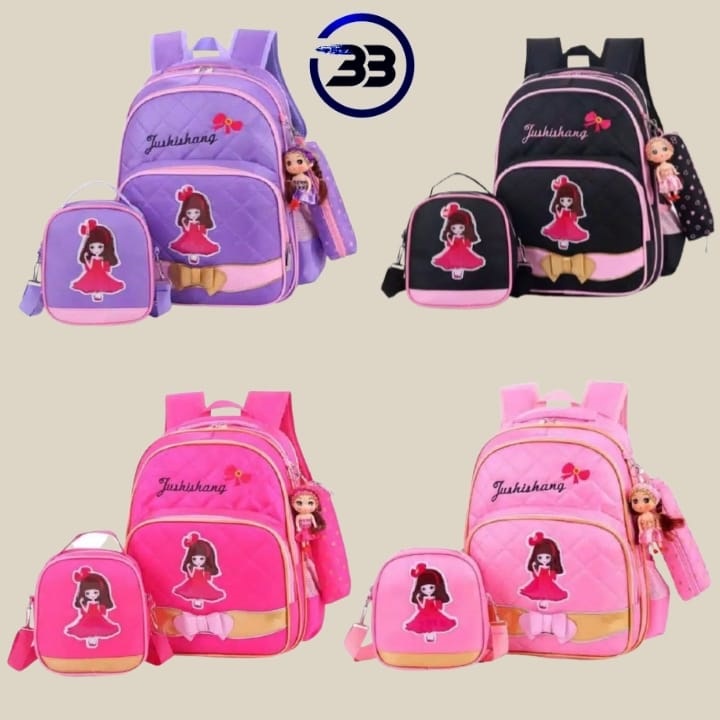 BATOSAI RATU - Tas Ransel Anak Perempuan Fashion Anak Sekolah 4 Warna Terlaris