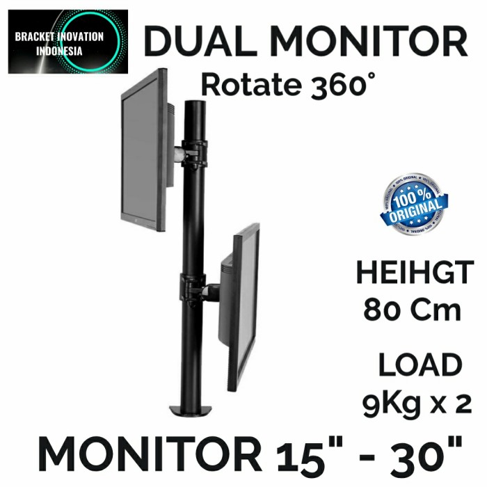 Bracket Braket Monitor 14-30 inci Fleksibel Maksimal 32 Inci