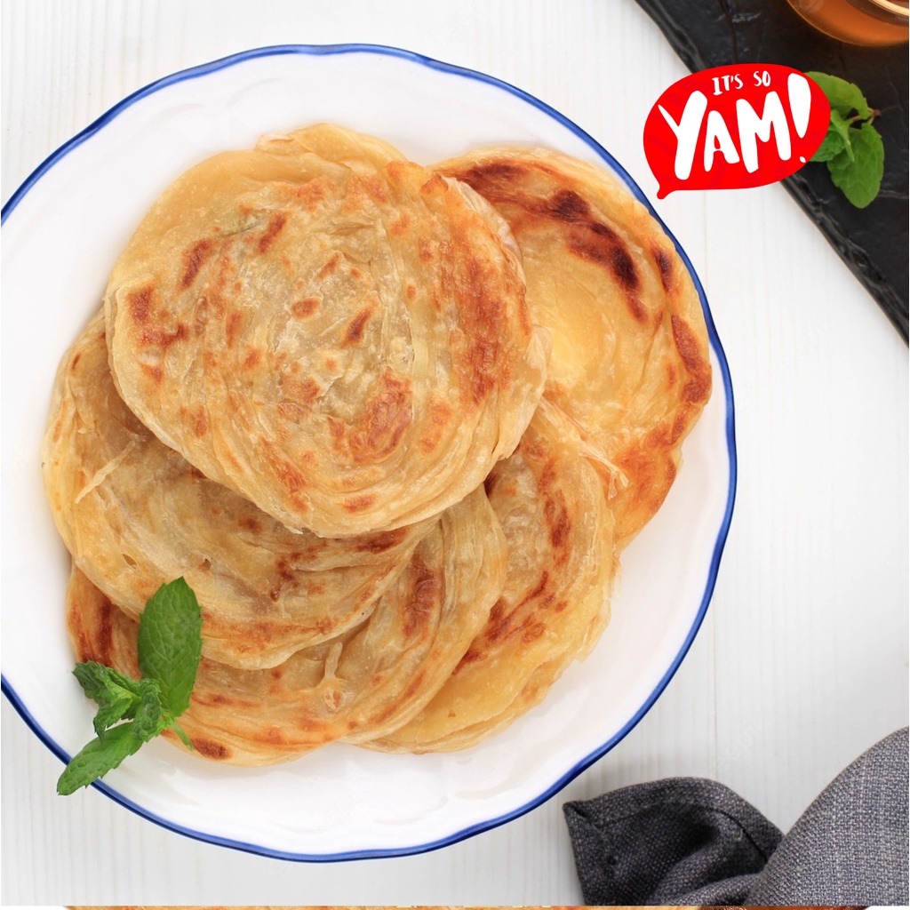 

RK12 Roti Maryam Original Yam! Cheese Cokelat Pandan Cane Canai Snack Frozen