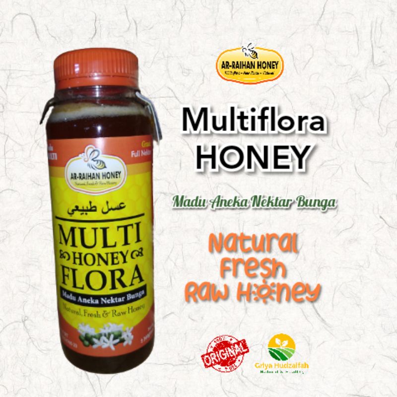 

Madu Multiflora aneka Nektar Bunga / Madu Asli / Madu Nektar Bunga 150gr