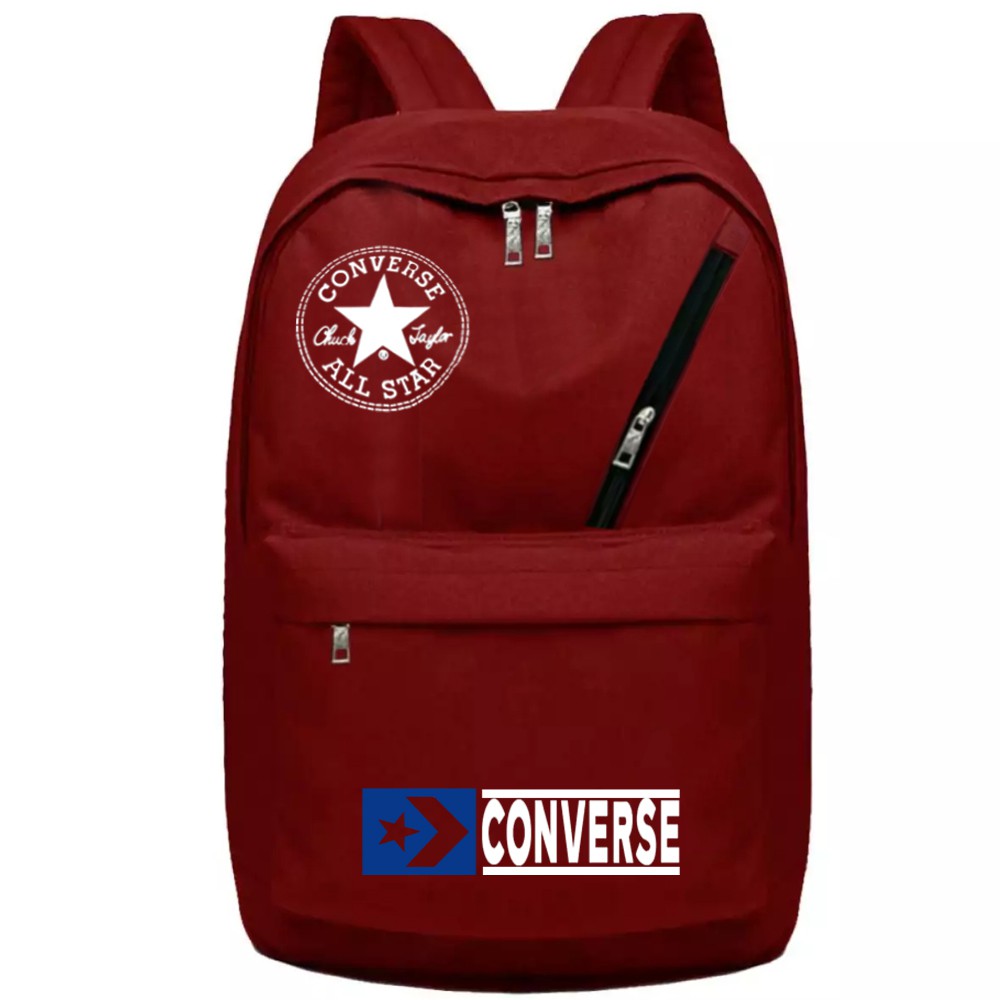 SHOPEE 6.6 SUPER SALE!! Tas Ransel Pria Conv-99 Backpack Laptop Fashion Pria dan Wanita Tas Punggung Sekolah - Red