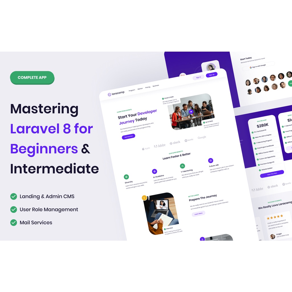 Mastering Laravel 8 for Beginners & Intermediate: Bangun Website Bootcamp