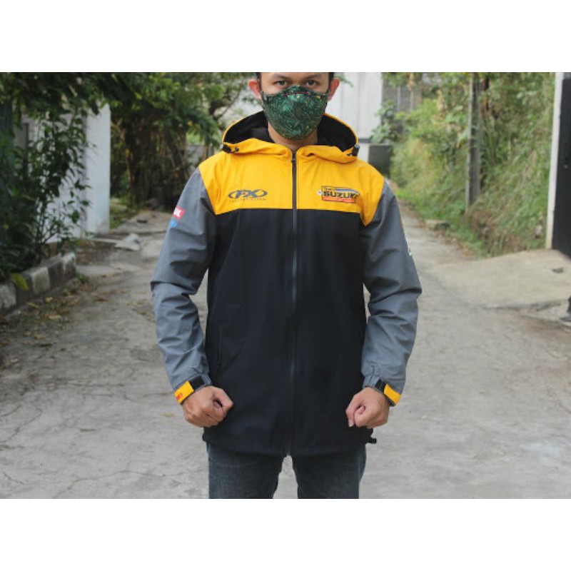 Jaket Parasut Suzuki THOR racing team(WATERPROFF)