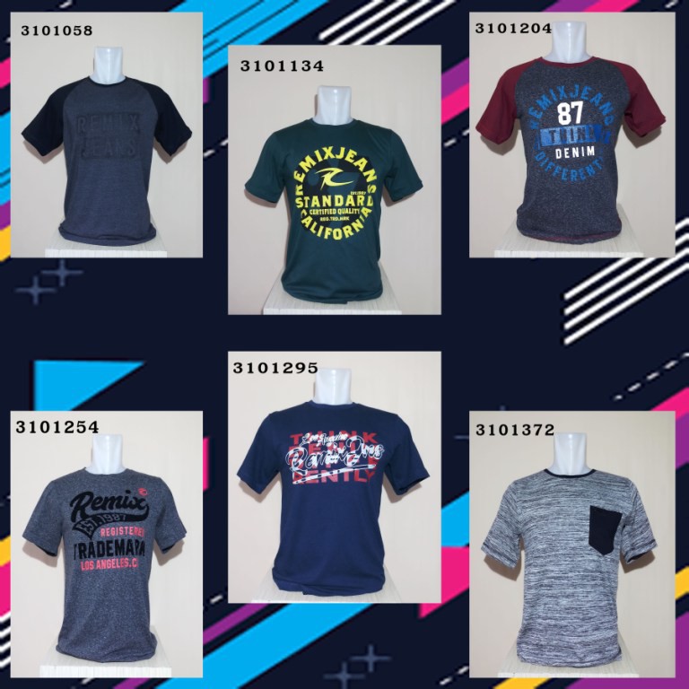 Kaos remix lengan pendek/centraltrenggalek