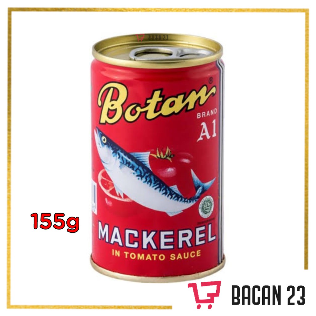 

Botan Mackerel Saus Tomat 155gr / Ikan Sarden Kaleng / Bacan 23-Bacan23