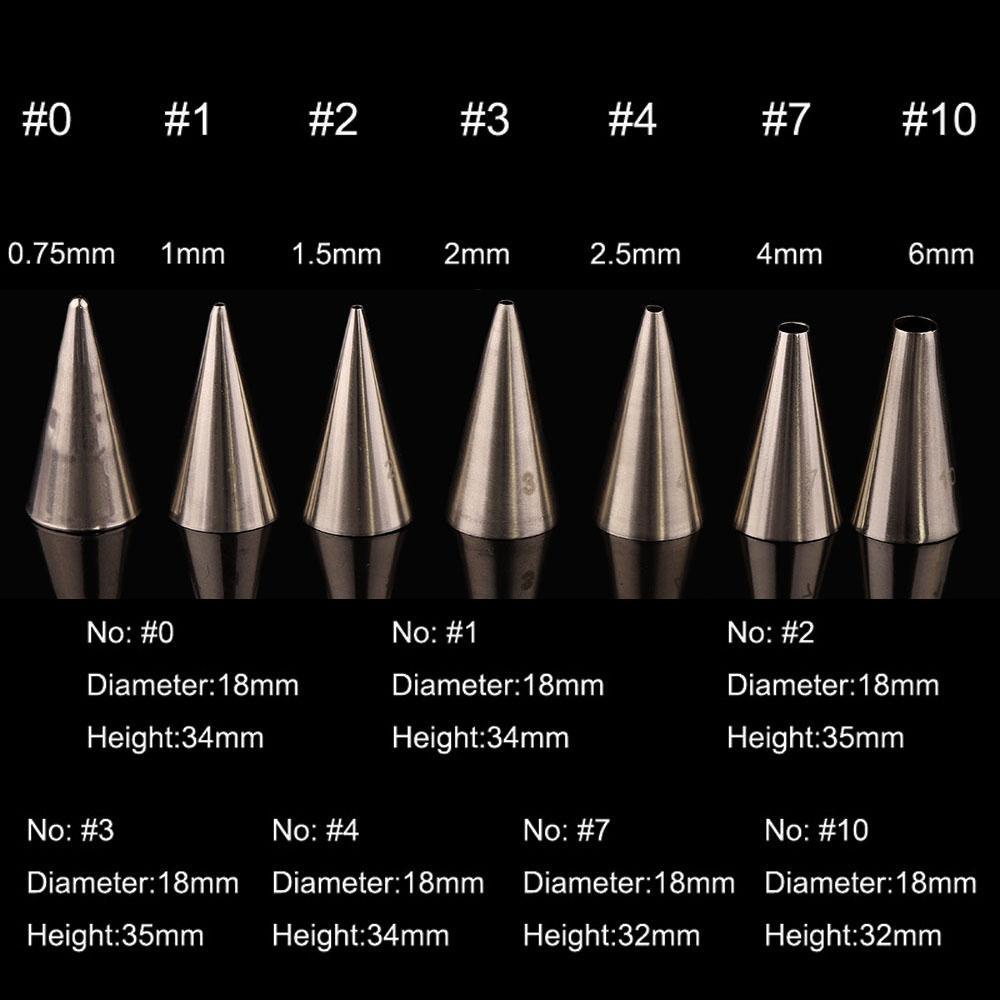 Populer1/7pc Icing Piping Nozzle Piping Rusia Alat Dekorasi Kue Icing