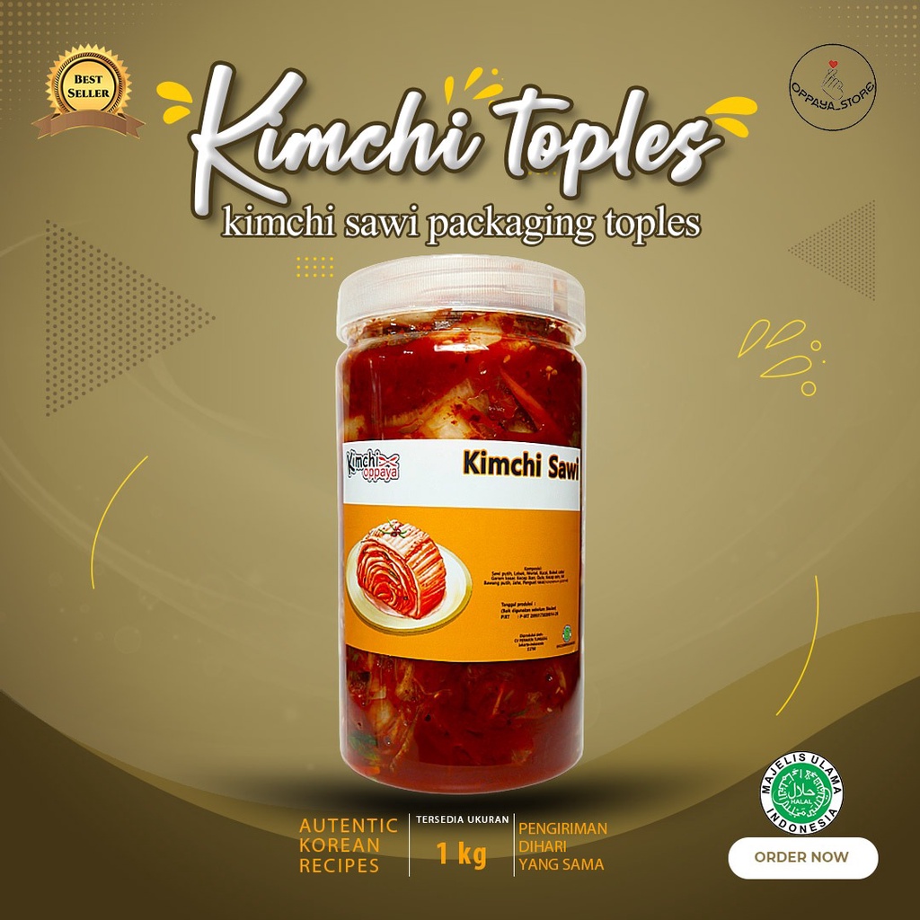 

Kimchi In Jar 1 Kg Kimchi Original Korea Halal Authentic Korea ( Jar ) Kimchi Semua Varian 1Kg