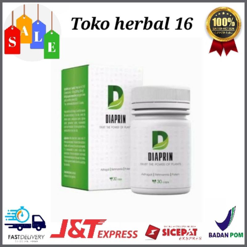 

DIAPRIN ASLI ORIGINAL OBAT DIABETES HERBAL AMAN BPOM TANPA EFEK SAMPING