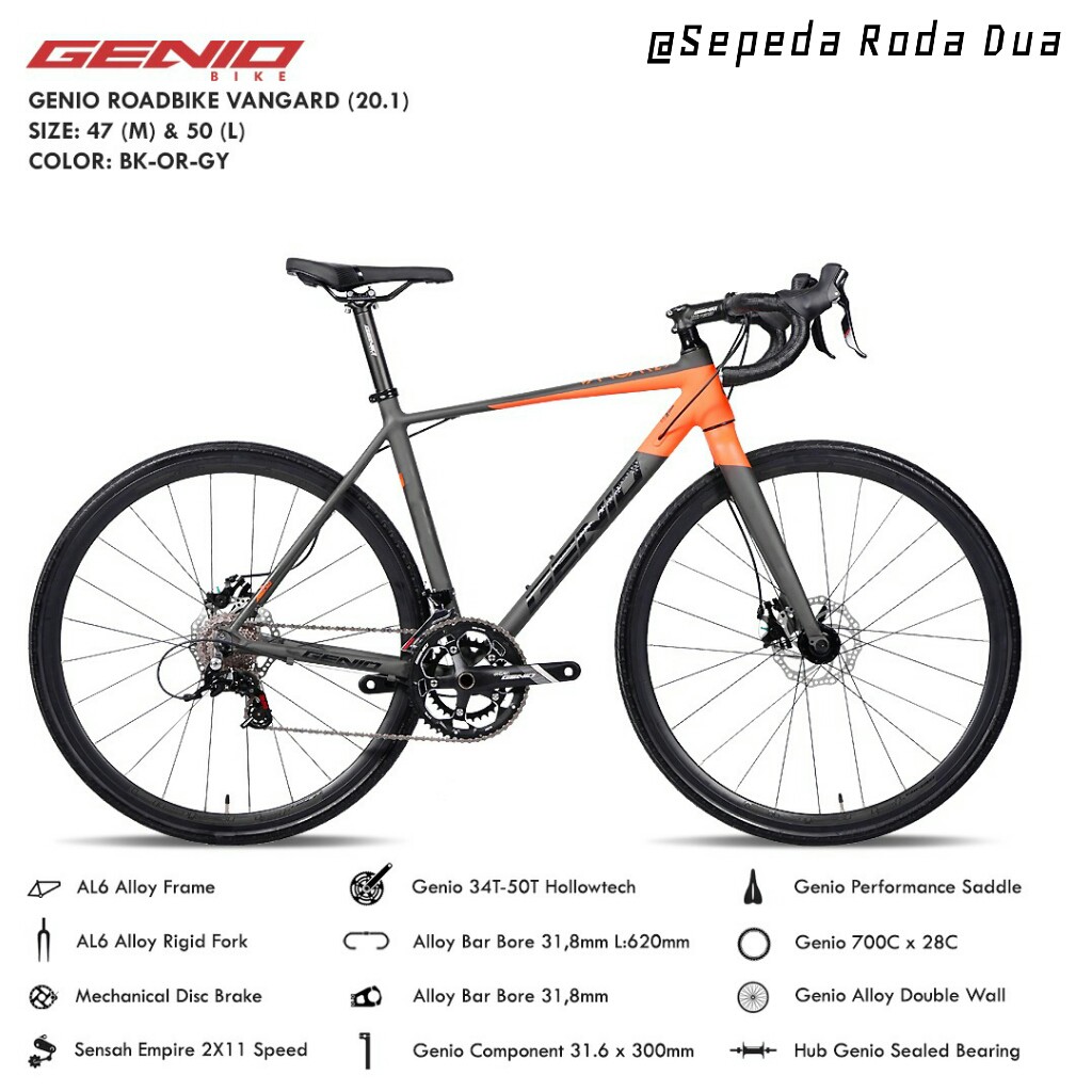 Sepeda Balap/Road Bike Genio Vangard