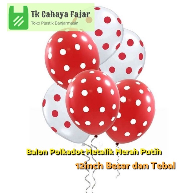 Balon Merah Putih Polkadot Balon 17 Agustus