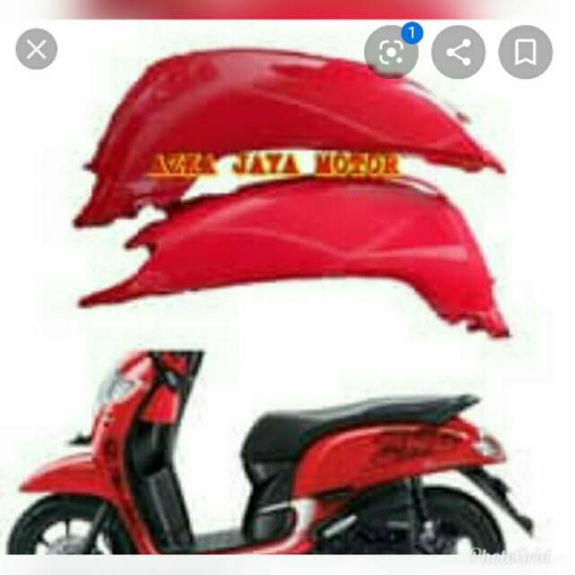 Body samping belakang scoopy FI 2017 2018 baru
