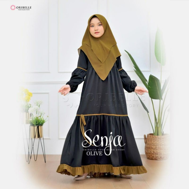 GAMIS SENJA MILO MAROON &amp; ARMY ||  ORIBELLE