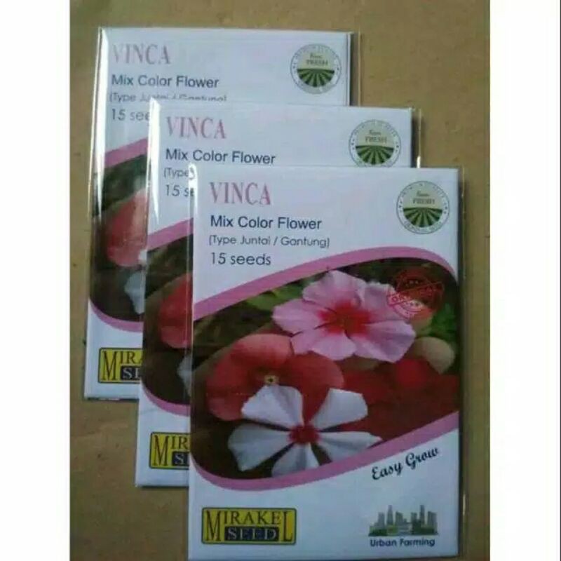 BENIH VINCA MIX COLOR(GANTUNG) 1packs isi 15biji