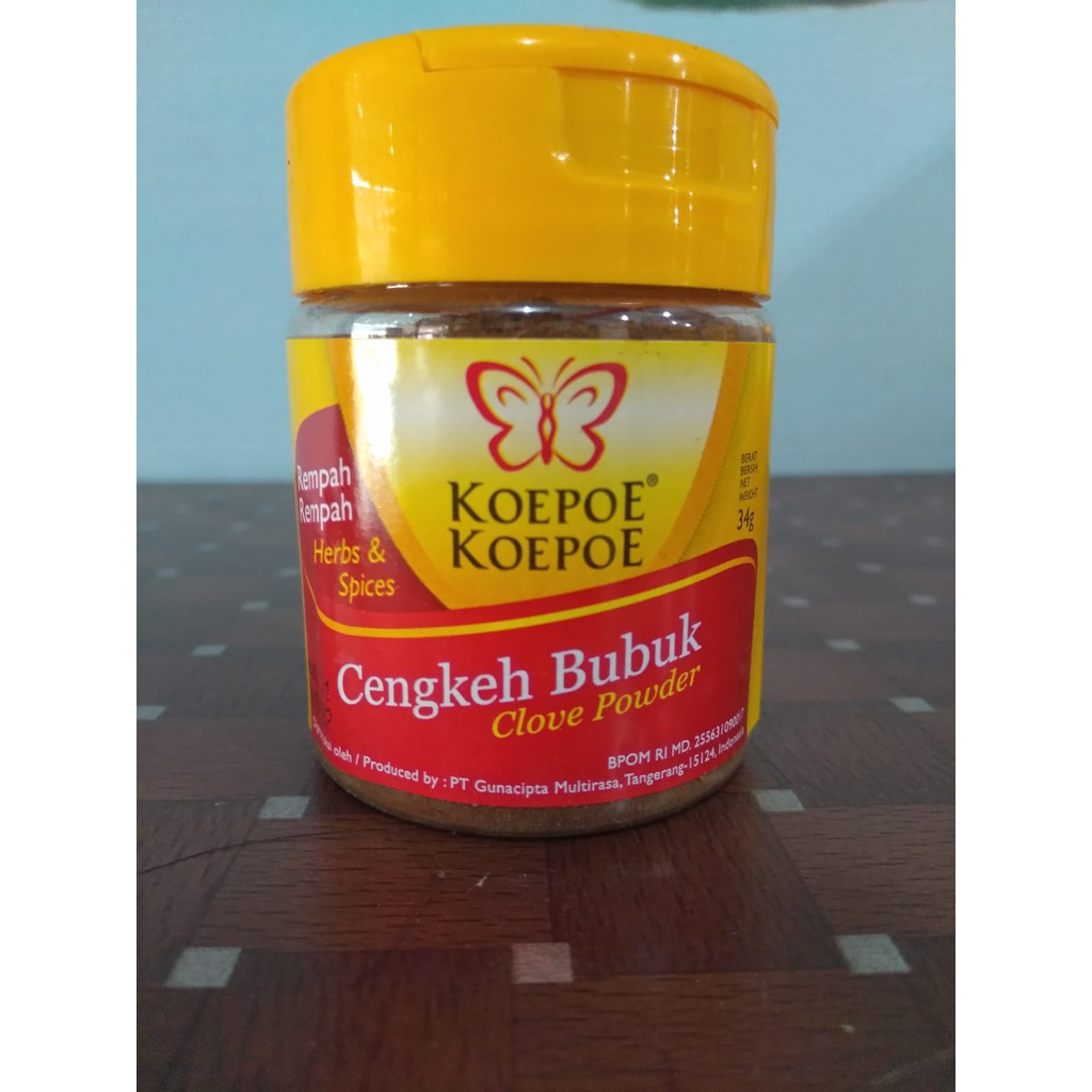 

Cengkeh bubuk Koepoe koepoe murah packing ori 34gr