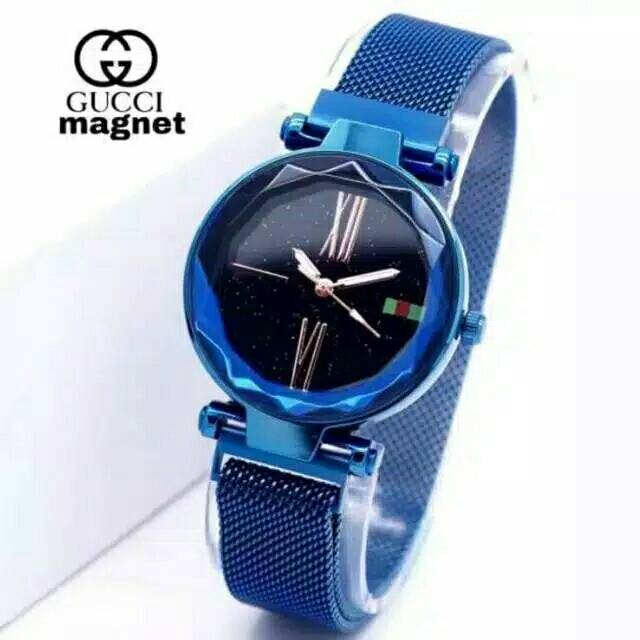 Jam tangan wanita gucci magnet premium