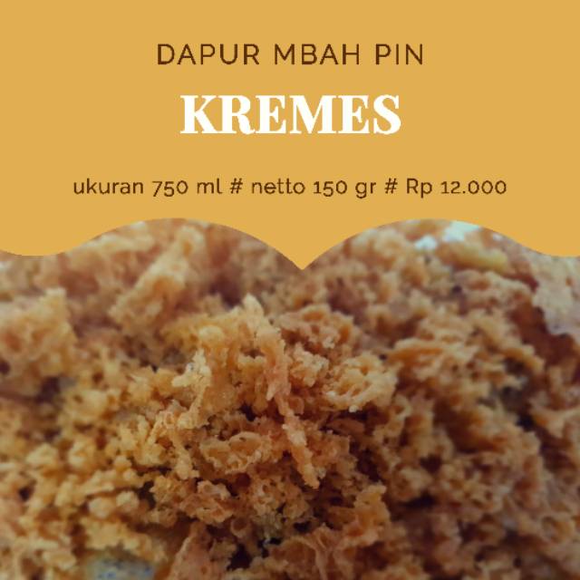 

KREMES KALDU AYAM # KREMESAN # PRE-ORDER DIKIRIM 14 MEI 2020