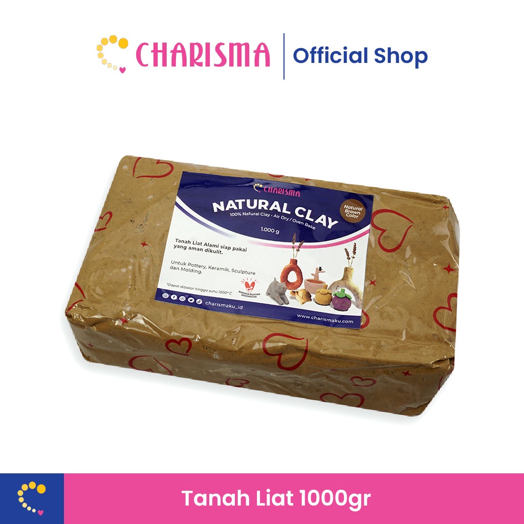 Tanah Liat Kerajinan Craft DIY - Tanah Liat Kerajinan Dan Prakarya - Natural Clay Tanah Liat Alami -
