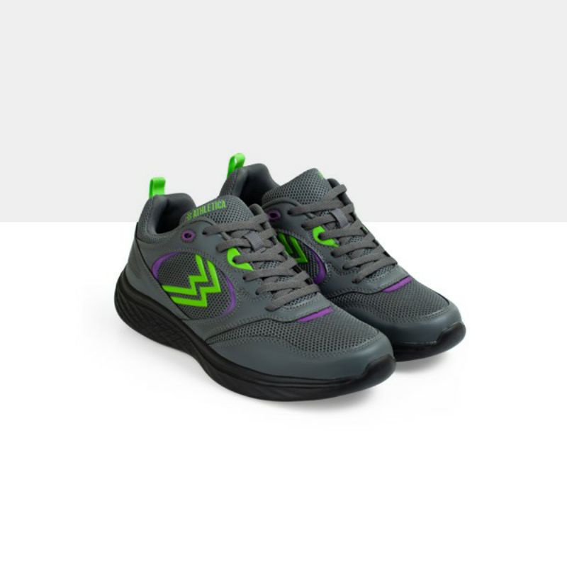 Sepatu Olahraga | Sepatu Running | Athletica Lombard Grey Black