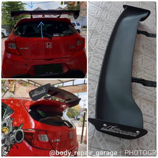 Spoiler js racing new honda brio