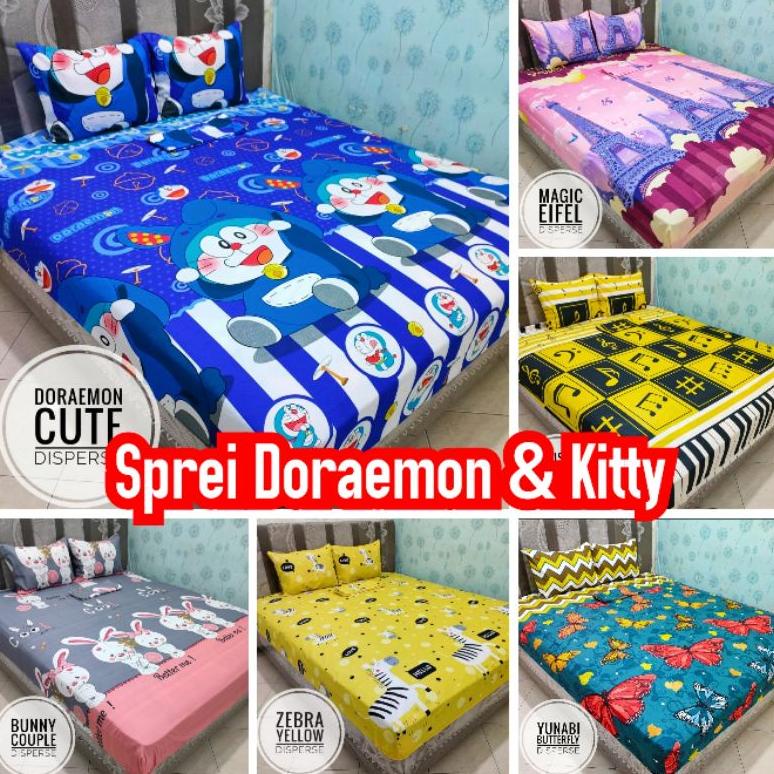 Sprei Karakter . Sprei Doraemon Sprei Hello Kitty Sprei Kartun Sprei Homemade Murah .,. ,