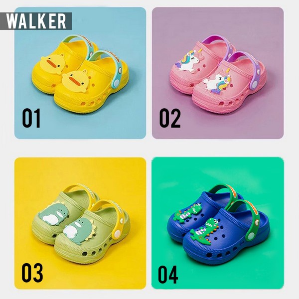 LID3006 - Sandal Anak anak bahan EVA aneka warna motif kartun hewan