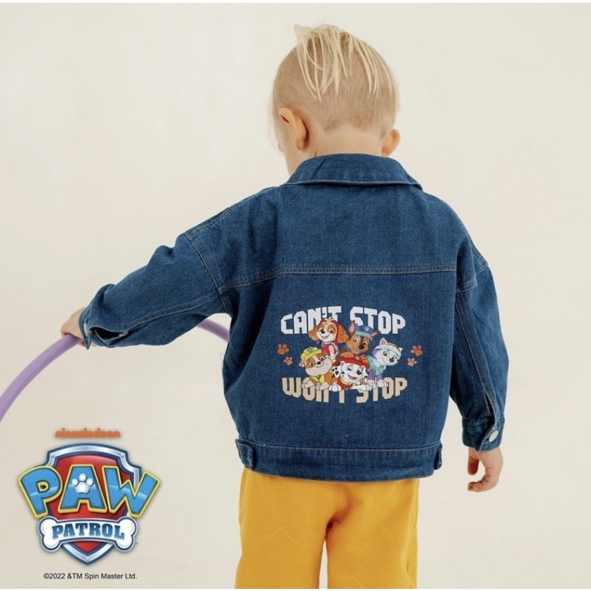 Bohopanna Varsity Jacket / Denim Jaket Paw Patrol 1- 8 Years Jaket Anak Kekinian Fashion Jaket CBKS