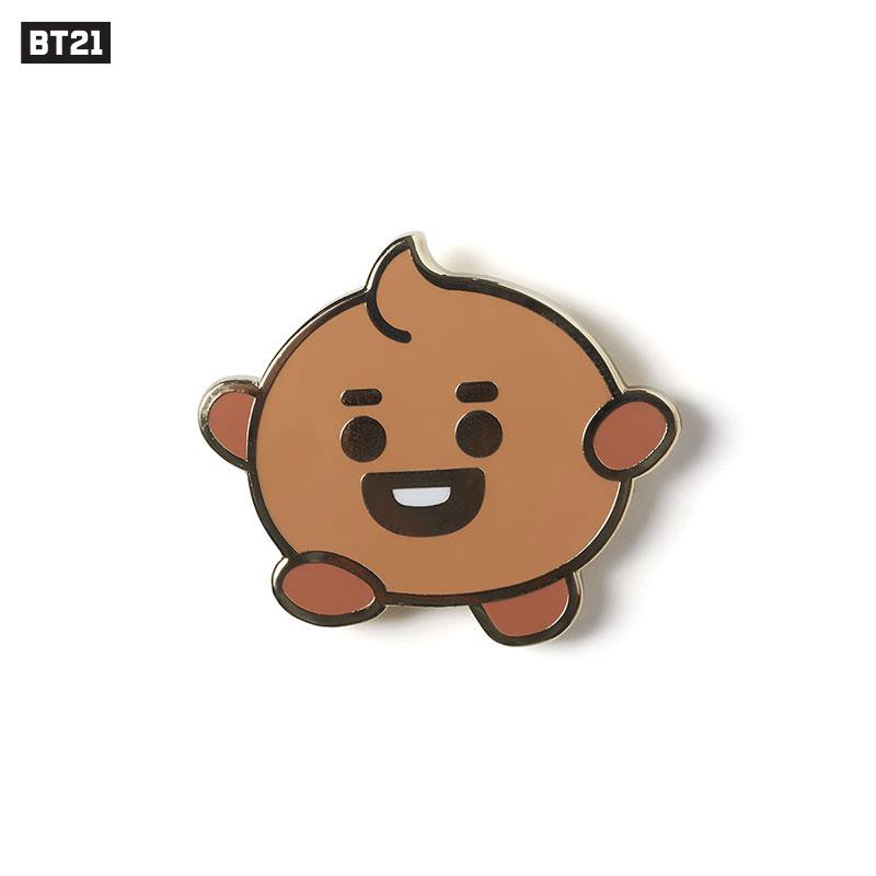 Bt21 Badge Lencana Motif Kartun Anime Linefriends Bahan Besi Untuk Aksesoris Bayi Shopee Indonesia