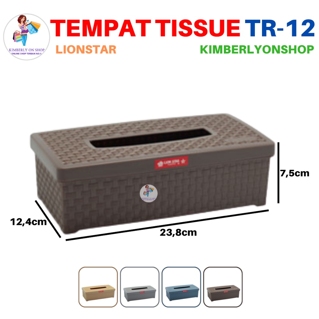 Tempat Tissue Rato S Kotak Tisu Plastik TR 12 Lion Star