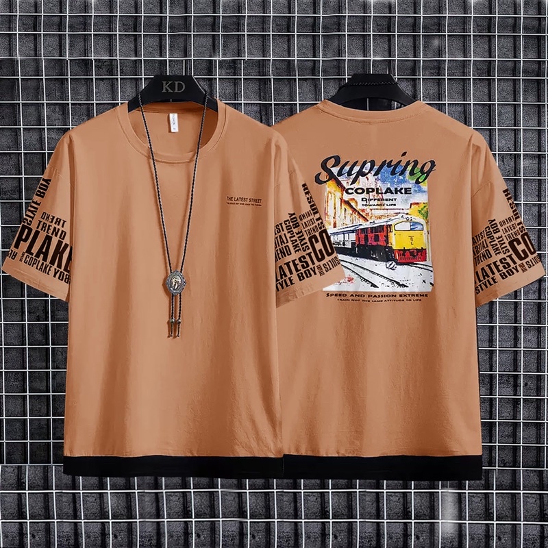 BAJU KAOS LENGAN PENDEK COWOK ATASAN PRIA TSHIRT PLAKE DISTRO PREMIUM