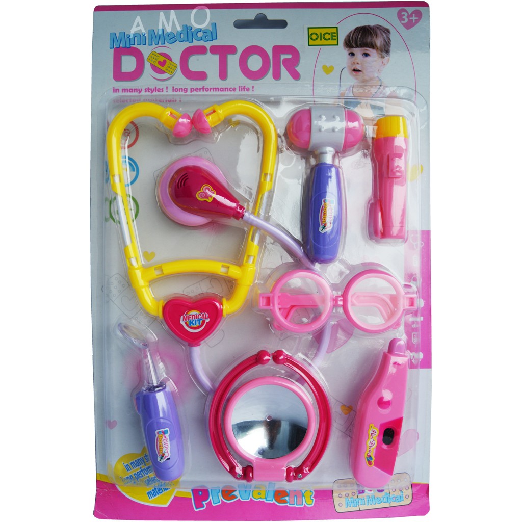 Mainan Anak MINI MEDICAL DOCTOR SET PINK - MAINAN DOKTERAN