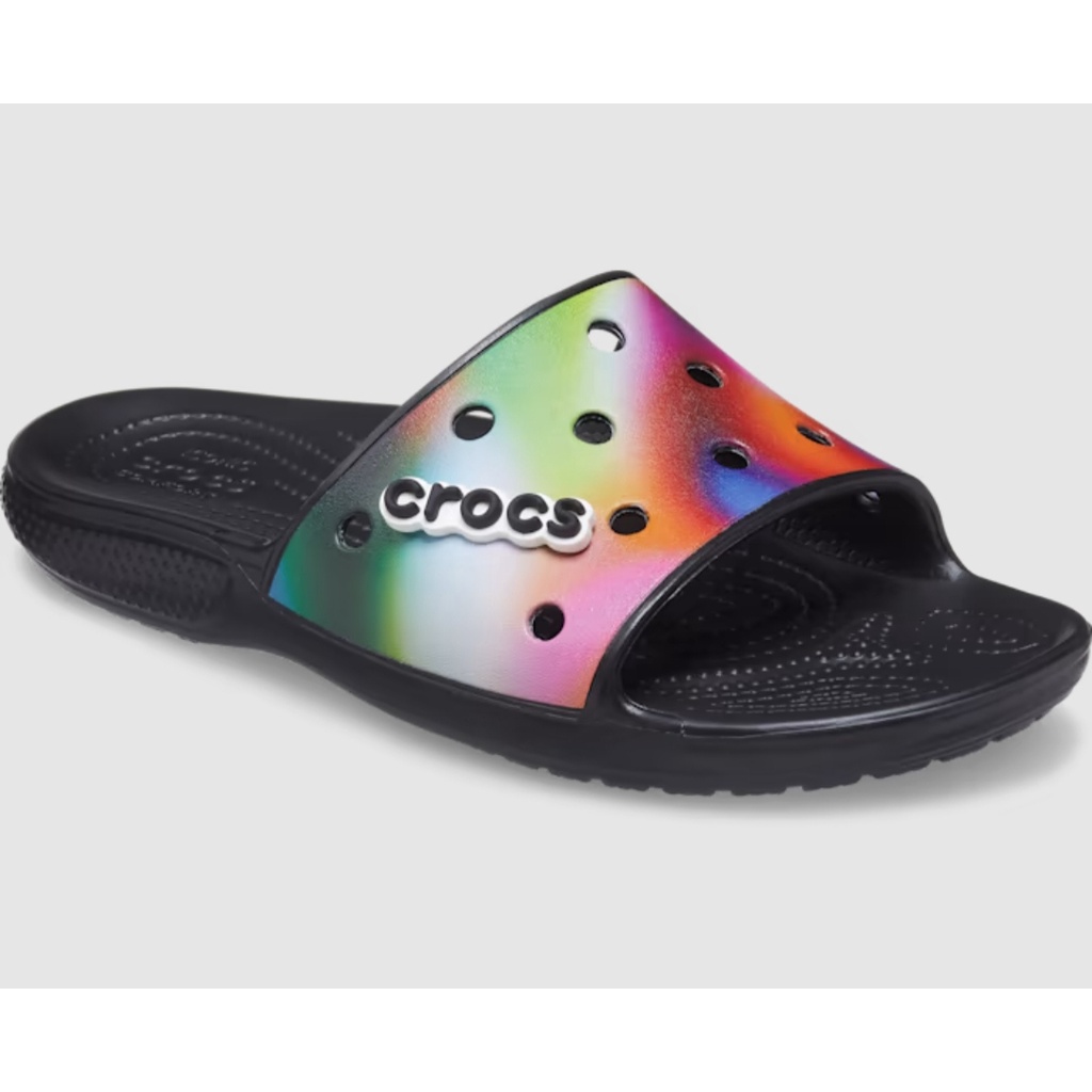 Crocs Solarized Slides Sandal Pria Wanita Dewasa Tiedye Sandal Slop Karet Jumbo Terbaru Jibbitz