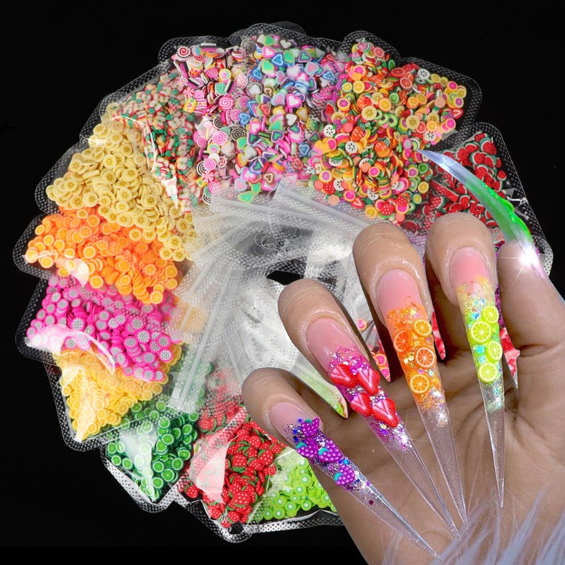 Glitter 1 Pack Soft Clay Resin Filling Colorful Mixed Filler for DIY Epoxy Resin Jewelry