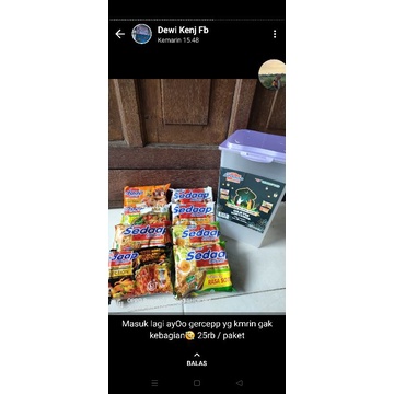 mie sedap free box container
