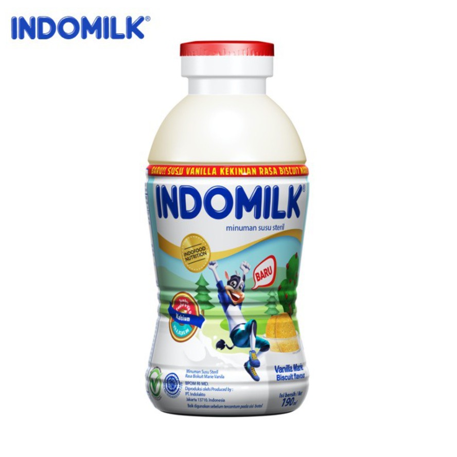 

Susu Indomilk Botol Rasa Vanilla Marie 190 mL