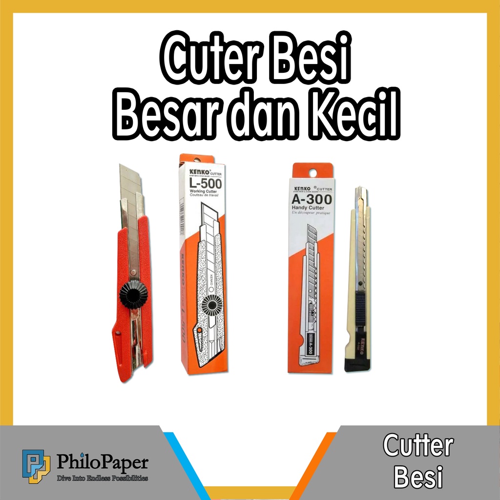 

ATK ~ Cutter Kenko / Kater / Cuter / Pisau Cutter