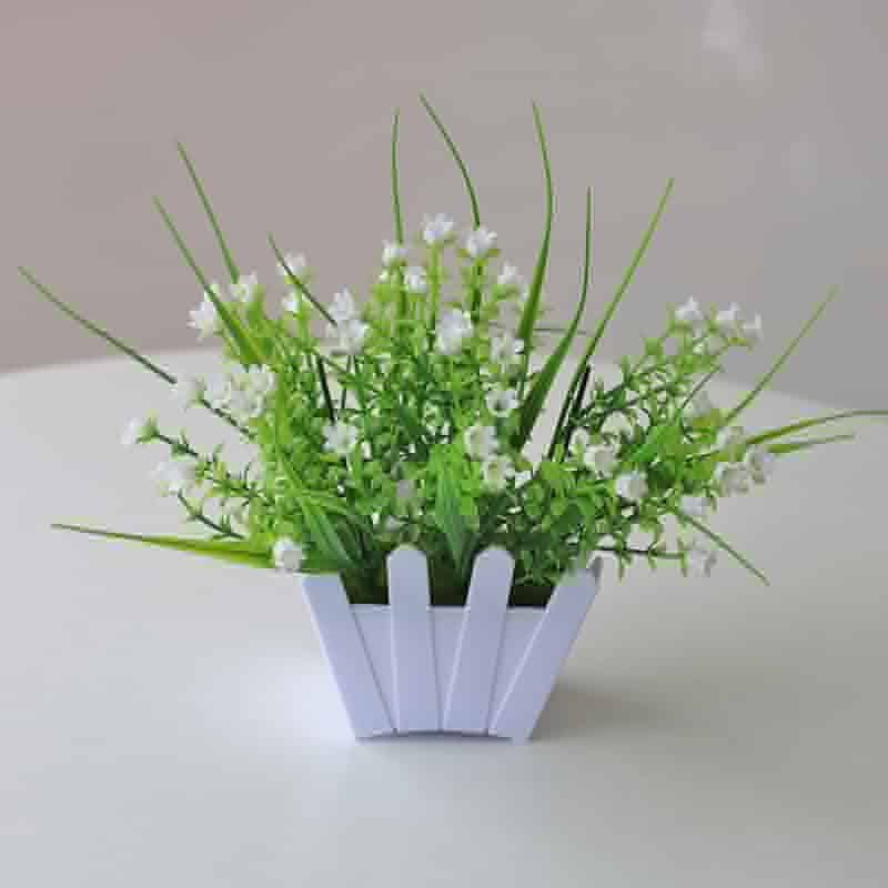 MOGYMOGY PT56 Pot Tanaman Hias Bunga Hias Plastik Ornamen Pot Bongsai Artificial Flower Decoration