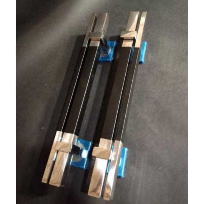 Gagang pintu Twin hitam 1 meter #Handle pintu tempel 100cm