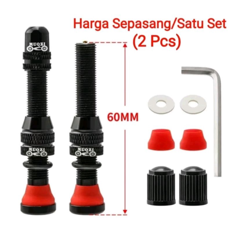 Pentil Sepeda Tubeless Schrader AV Pentil Besar American Tubeless Tire Valve Pentil Besar Sepeda Hitam