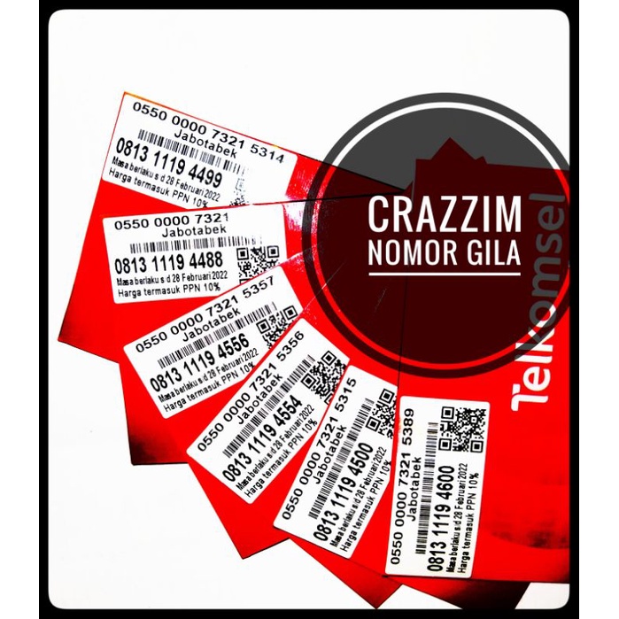 Nomor Cantik Telkomsel Simpati 1119. No Cantik Super. No Cantik Couple. Kartu Perdana Cantik