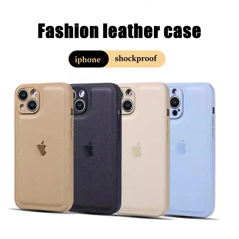 Case Bahan Kulit Silikon Dapat Dicuci Tahan Banting Untuk iphone 11 pro max 13 / 12 pro max X / Xs max XR 7 / 8 / se2020 7 plus8 plus