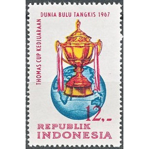 

Perangko Filateli A6-36 Indonesia MNH 1v 31.05.1967 Thomas Cup