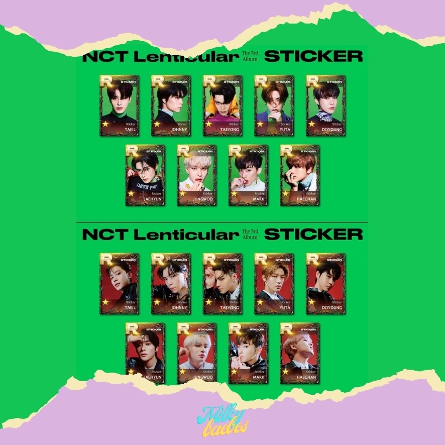 ✨[READY STOCK (baca desc box)] Lenticular NCT127 - STICKER✨ TAEIL JOHNNY YUTA TAEYONG DOYOUNG JAEHYU