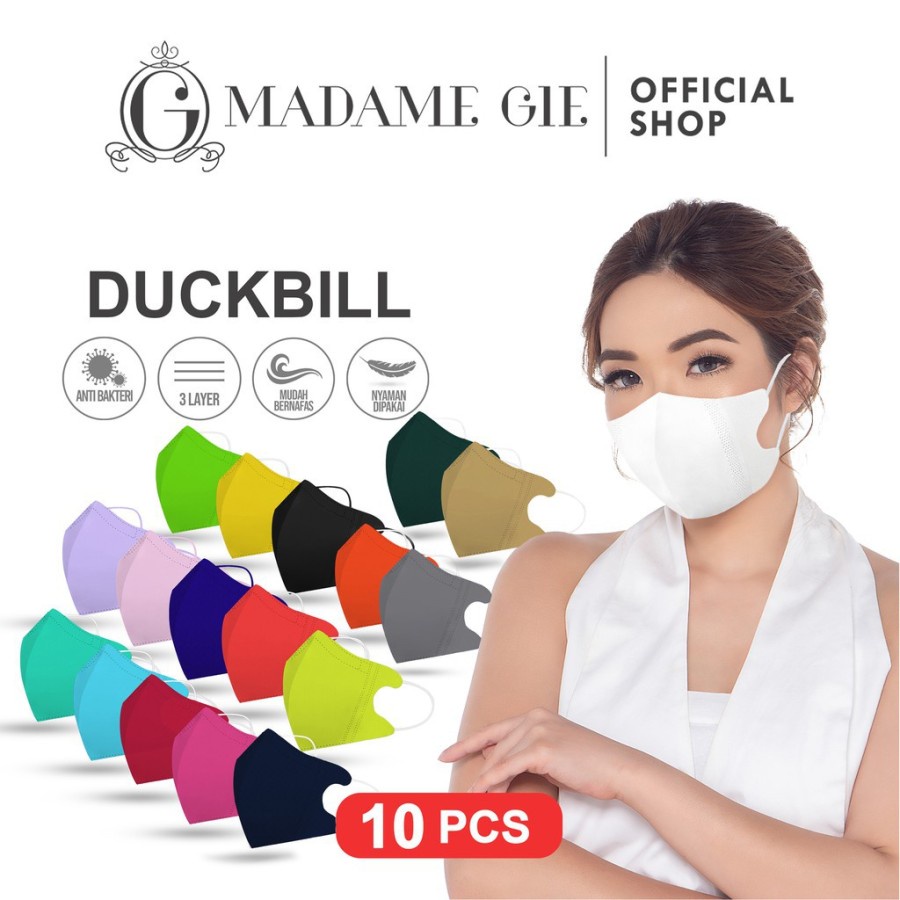 MADAME GIE Protect You Duckbill Face Mask Masker 10 Pcs