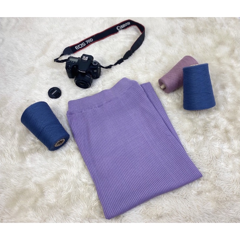 ROK SPAN RAJUT PREMIUM TEBAL KNIT KNITTED RAJUTAN SPAN ROK CARDIGAN ROK PANJANG WANITA /Rok span panjang/rok span rajut premium/rok span knitted/rok/rok wanita panjang/rok span hitam/rok plisket/rok plisket premium/rajut/cardigan/knit/knitted-VIOLET