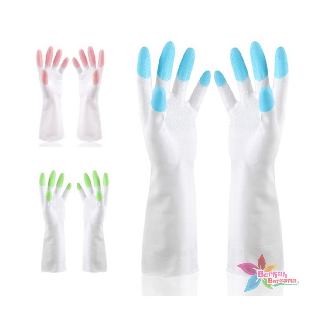 RT15 Sarung Tangan cuci piring karet Latex PTKS Silikon rubber hand glove anti air steril serbaguna BB5949