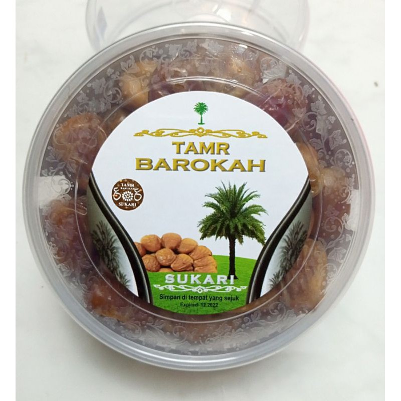 

kurma sukari 500gr kemasan toples TAMR BAROKAH