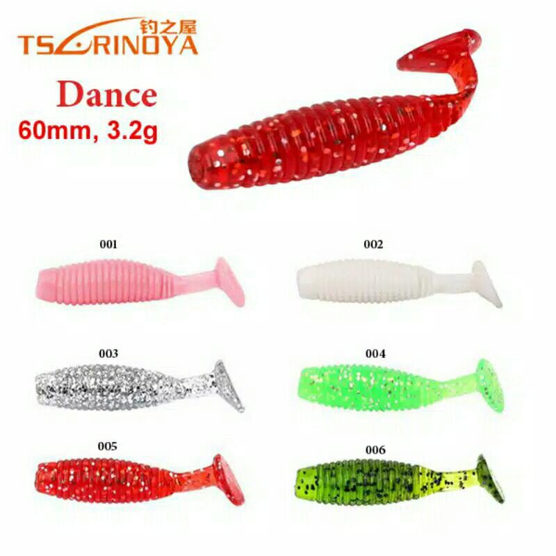 Umpan Lentur / Soft Lure Tsurinoya Dance 6cm